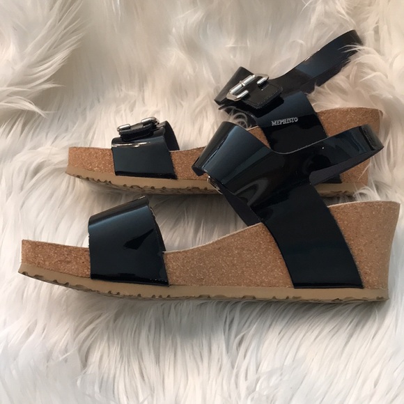 Mephisto Lissandra Platform Leather Sandals - Picture 5 of 7